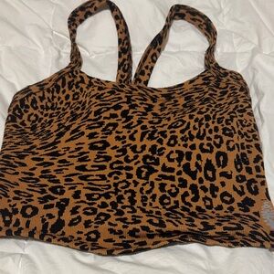 FP Movement by Free People Leopard Print Tank Top - Brown and Black